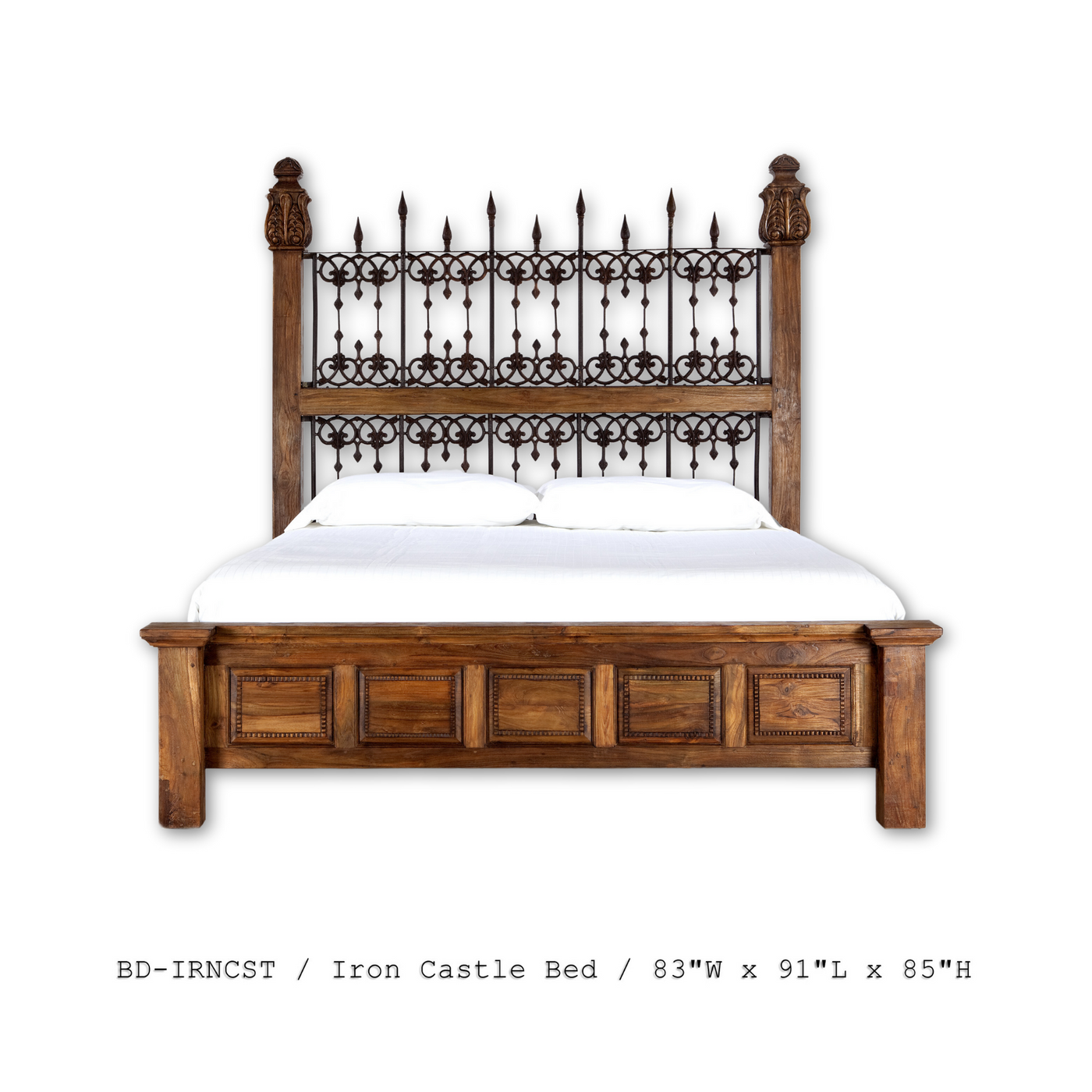 Iron Castle King  Bed