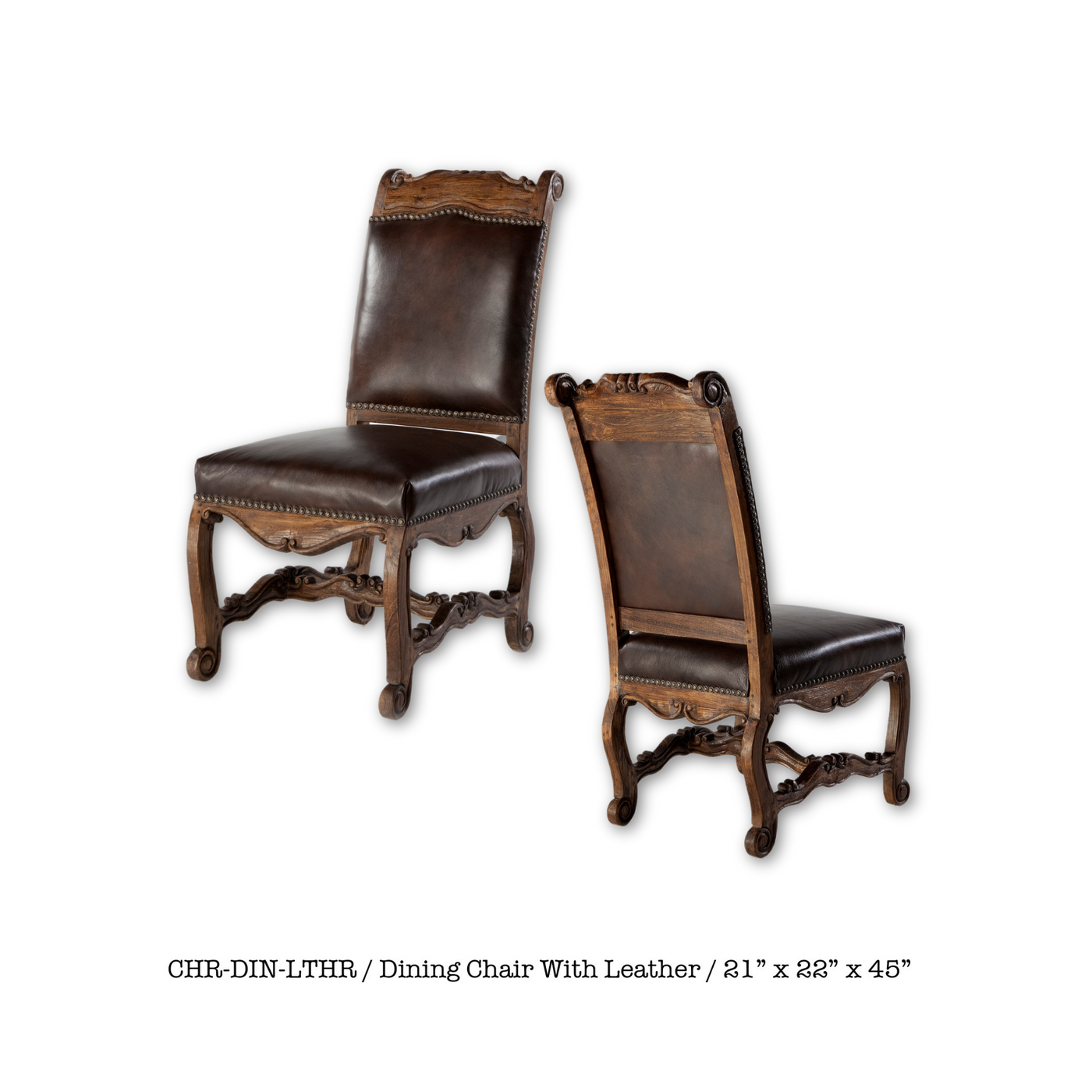 Dining Chair With Leather