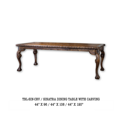 Sinatra Carved Dining Table