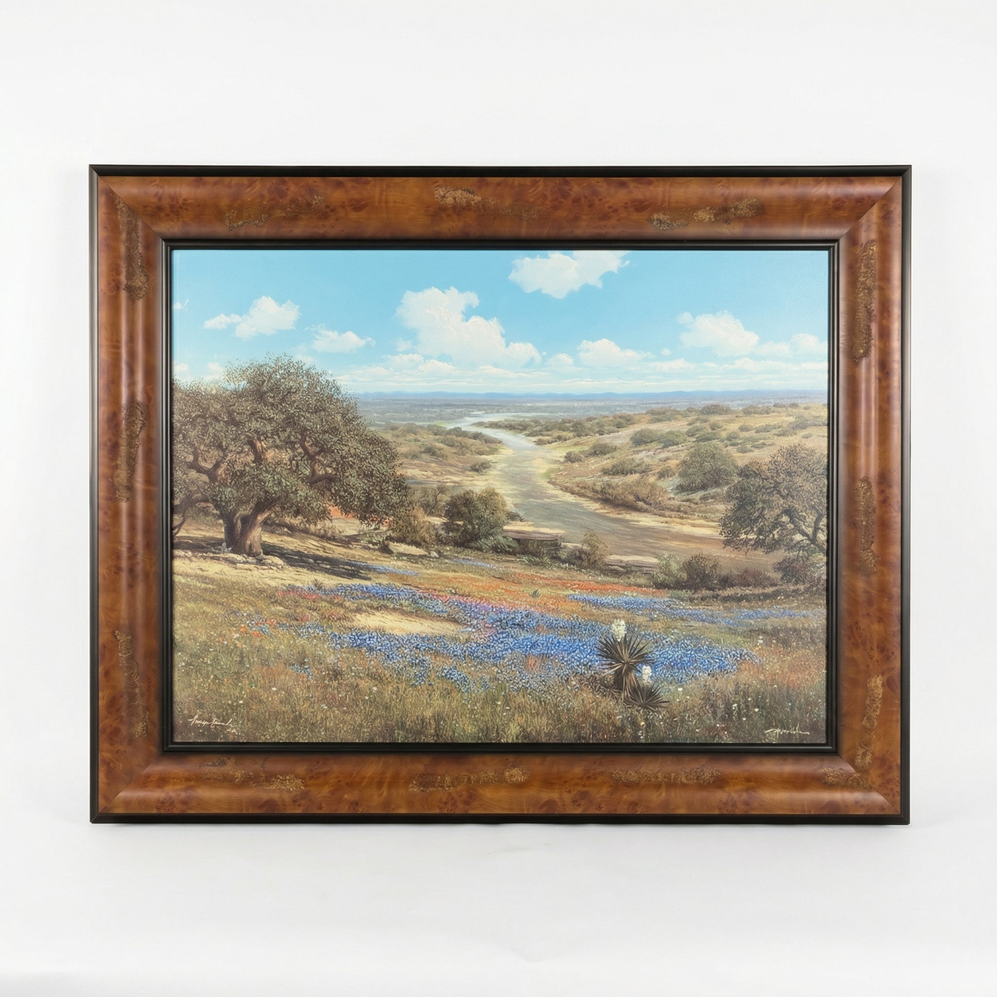 Texas Hill Country Landscape Framed Wall Art – Hill Country Interiors