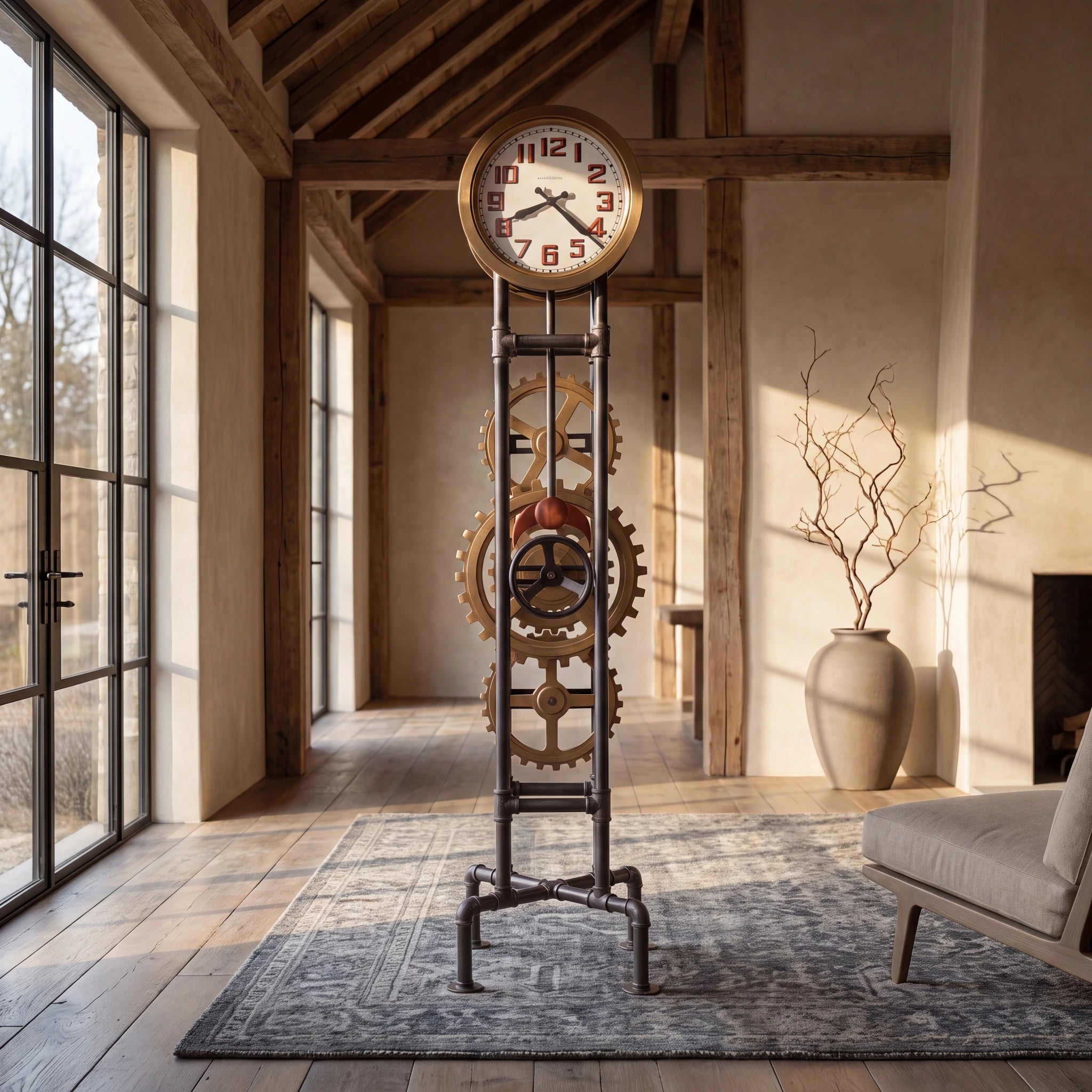geared clocks Industrial Gear Grandfather Clock Abmessungen:380 mm page27_23 Both the Arabic numerals Gazelle Electric Bikes -