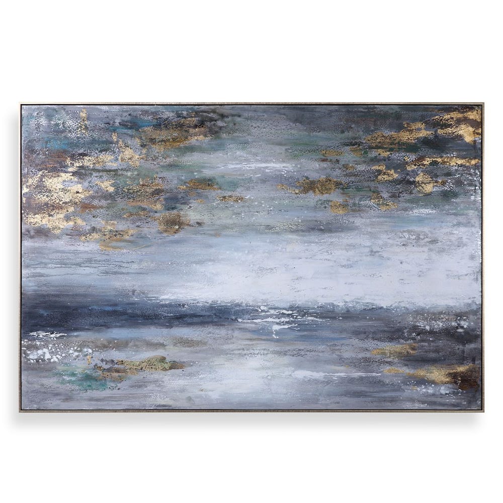Shimmering Clouds Abstract Wall Art