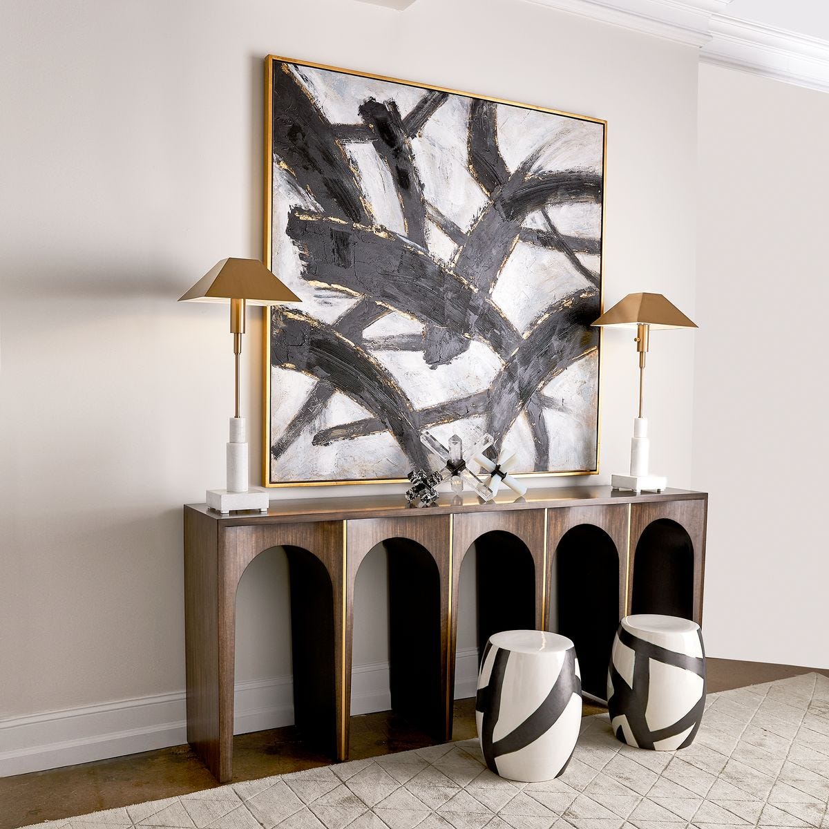 Midnight Motion Abstract Wall Art
