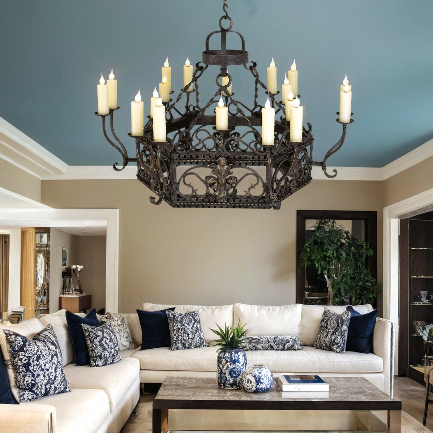 Athens Hex Chandelier