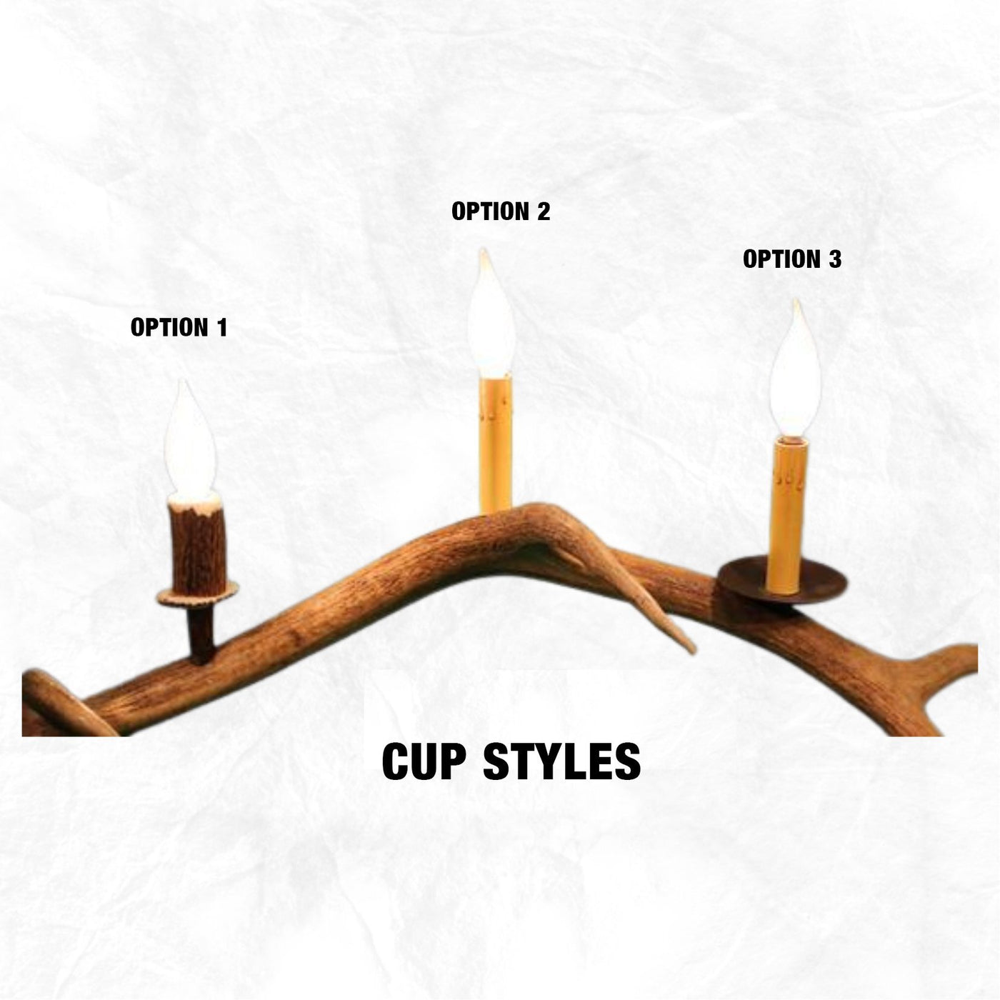 6-Light Mule Deer Antler Chandelier