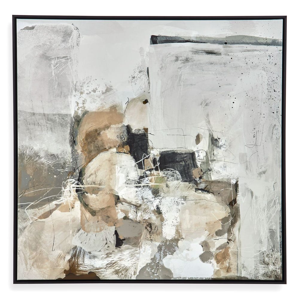 Muted Fragments Abstract Wall Art