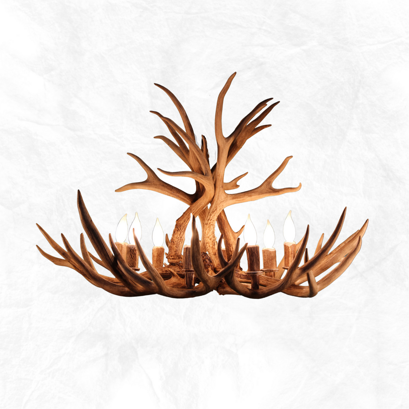 8-Light Mule Deer/Whitetail Antler Chandelier
