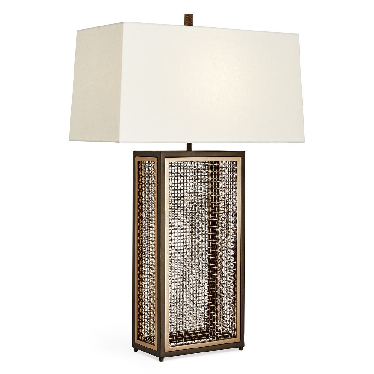 Woven Bronze Table Lamp