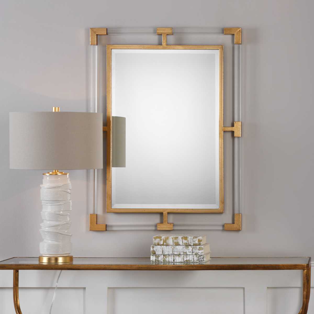 Rectangular Modern Glam Wall Mirror