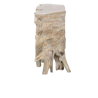 White Wash Root Console Table