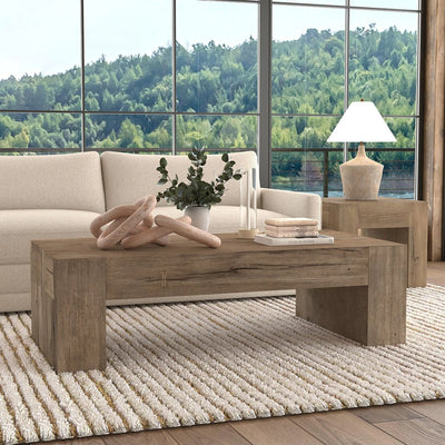 Solid Wood Rectangle Coffee Table