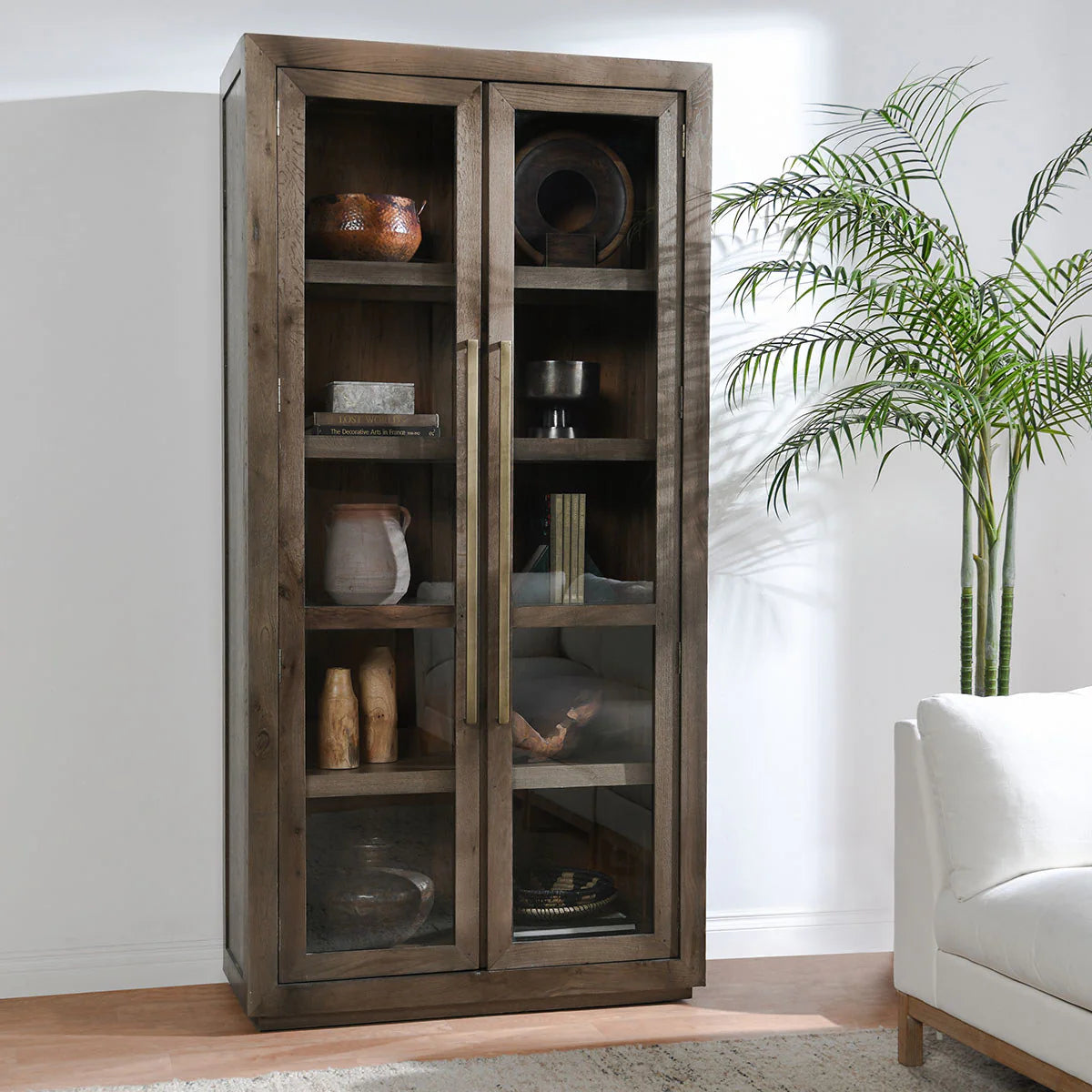 Solid Wood Glass Cabinet