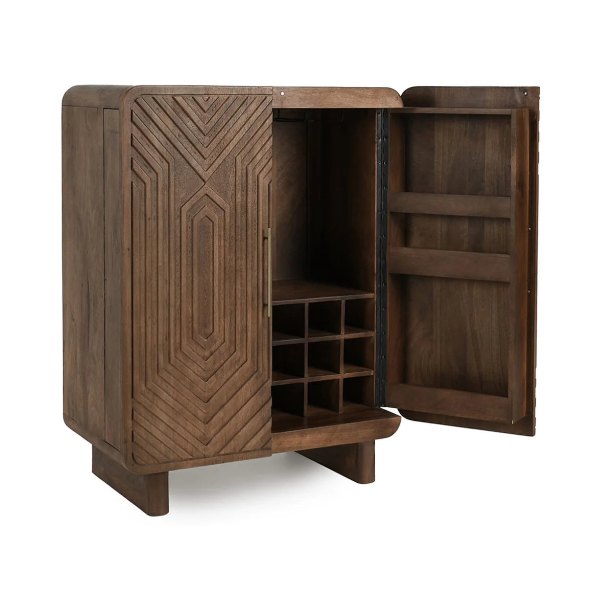 Solid Wood Bar Cabinet
