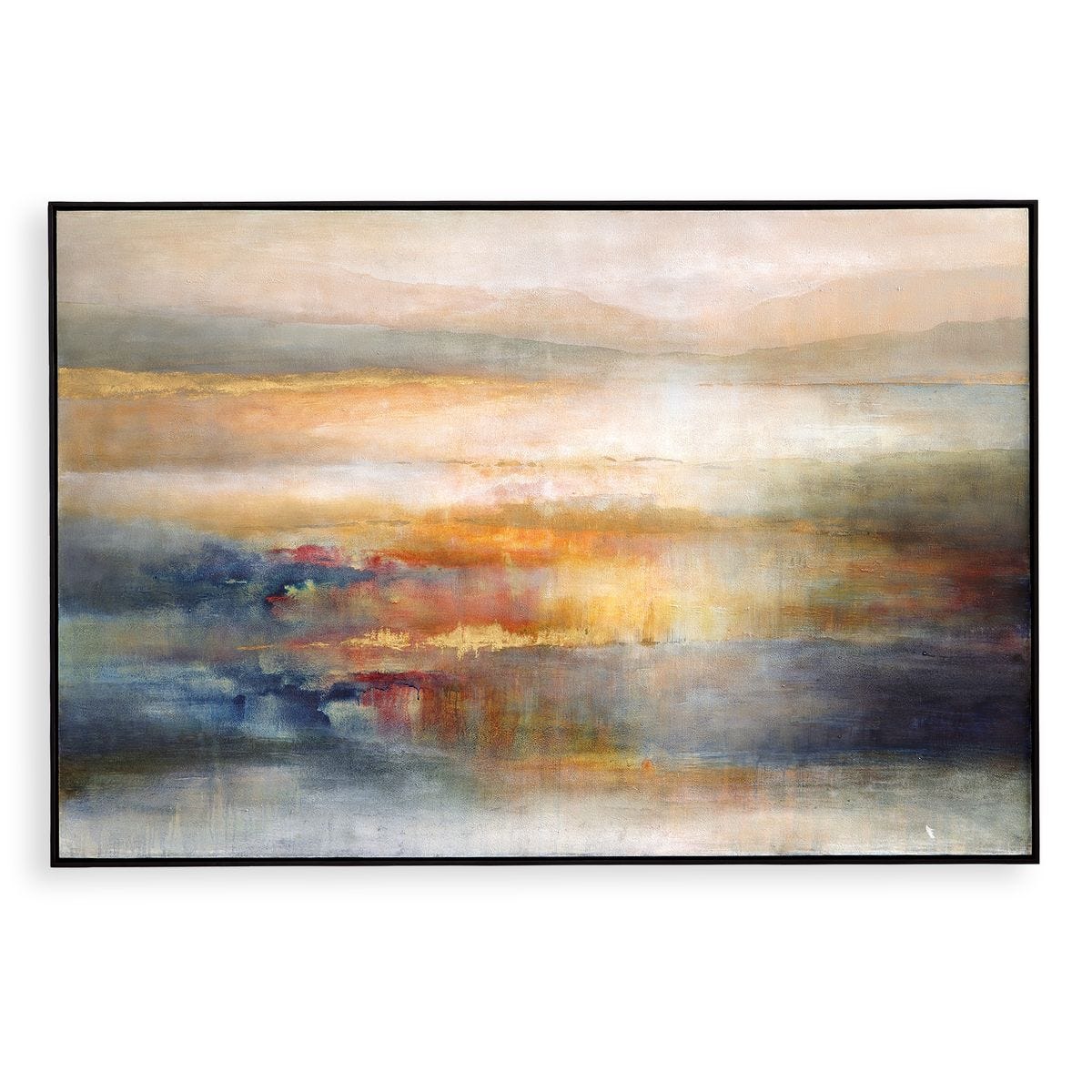 Radiant Dusk Abstract Wall Art