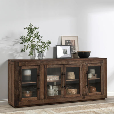 Reclaimed Wood Natural 4-Door Buffet