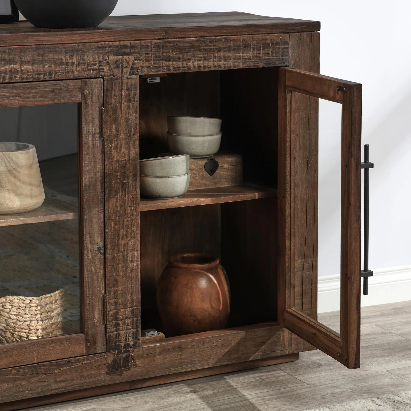 Reclaimed Wood Natural 4-Door Buffet
