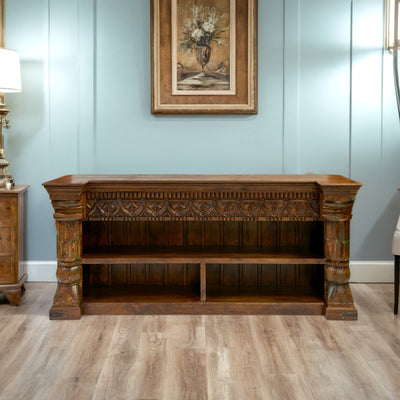 Carved Wood Bookcase
