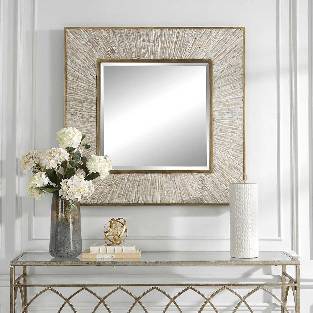 Sunburst Square Mirror
