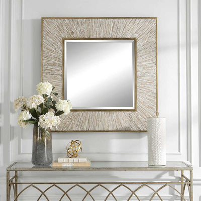 Sunburst Square Mirror