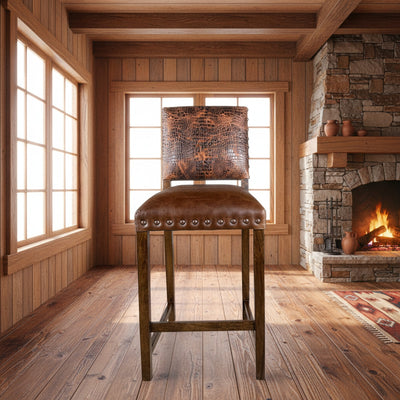 Croc Sierra Caramel Barstool