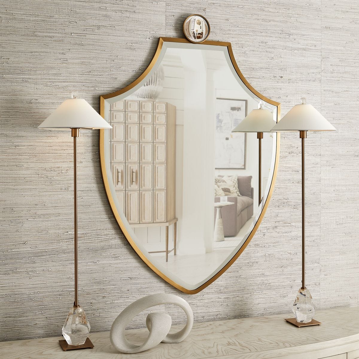 Crestview Gold Shield Mirror