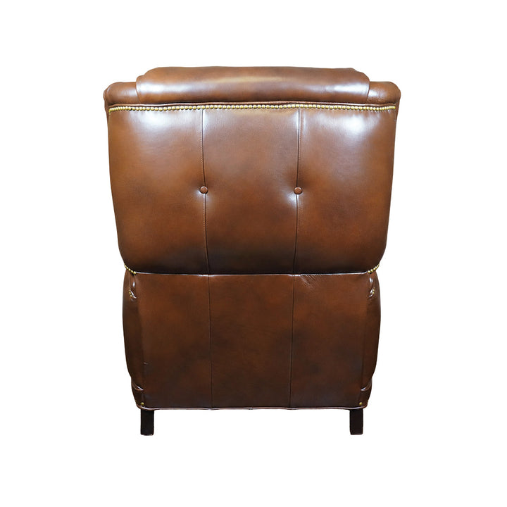 Jason Cognac Leather Recliner | Hill Country Interiors