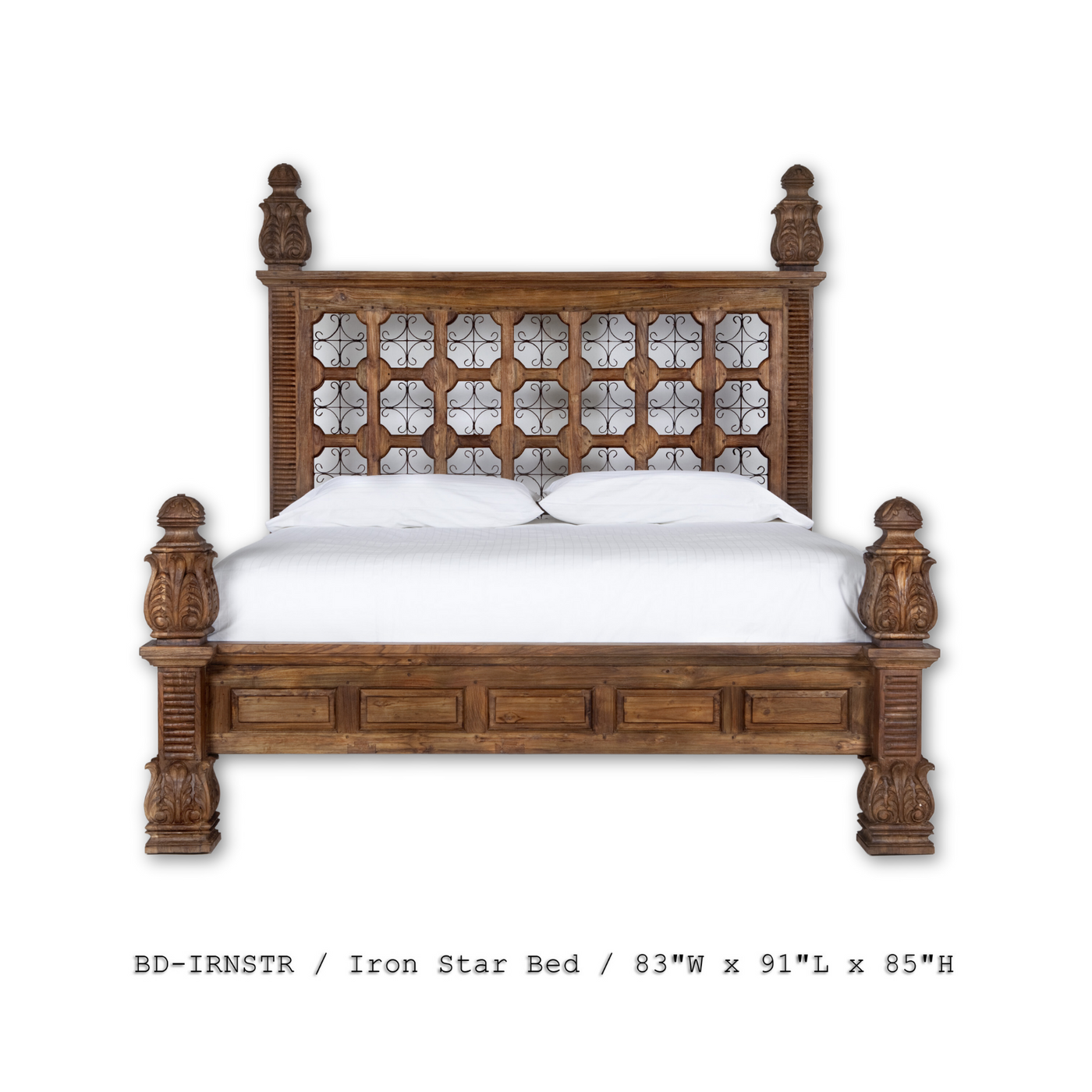 Iron Star King Bed