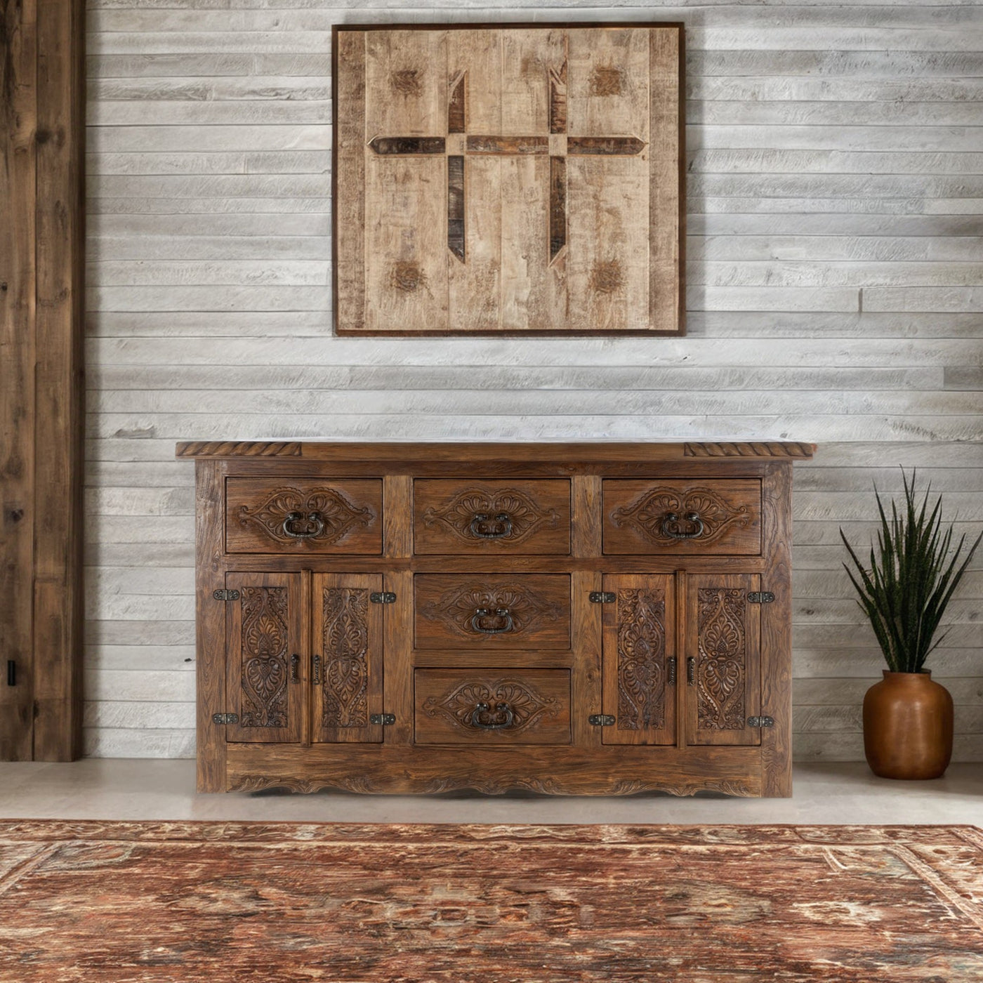 Five Drawer/Four Door Buffet