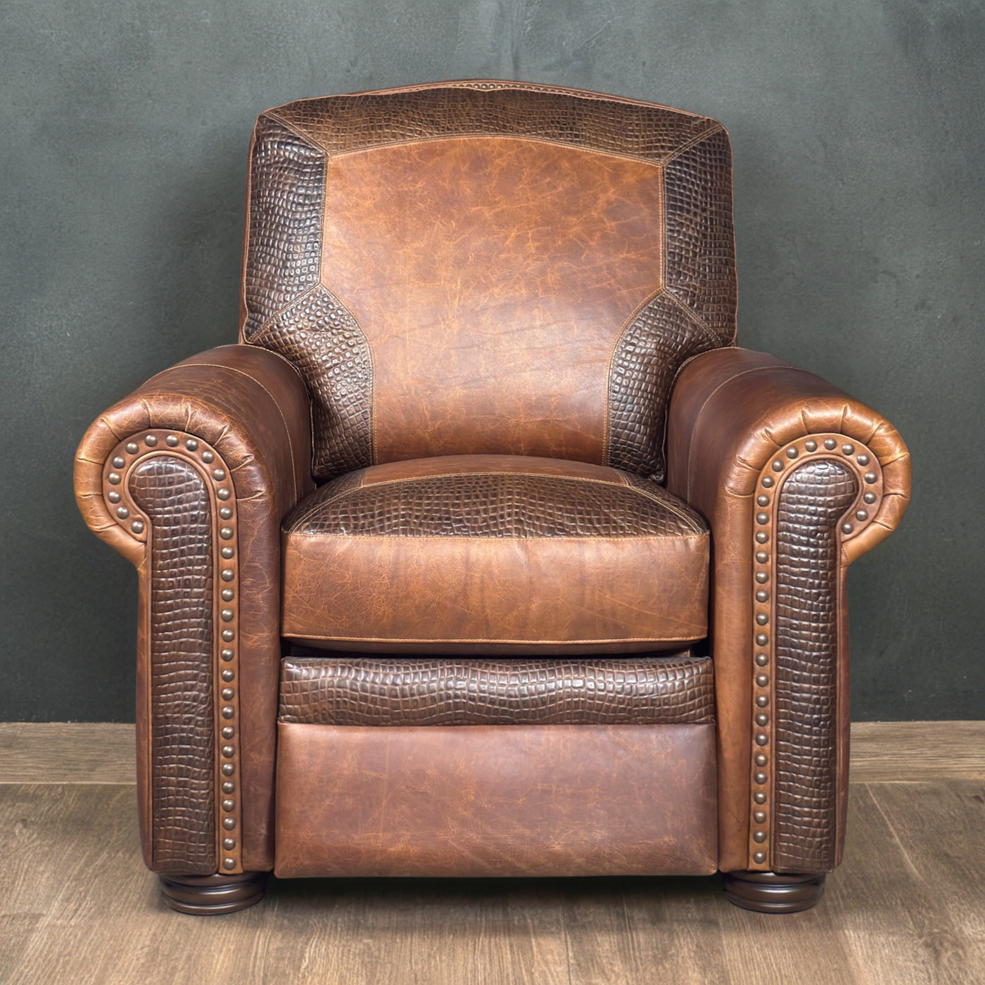 La Grange Push Back Recliner Bison