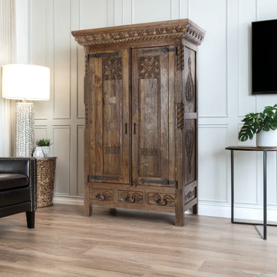 Slate Door Cabinet With Wrap Around Hinge