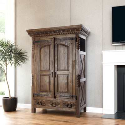 Studded Door Cabinet With Wrap Around Doors