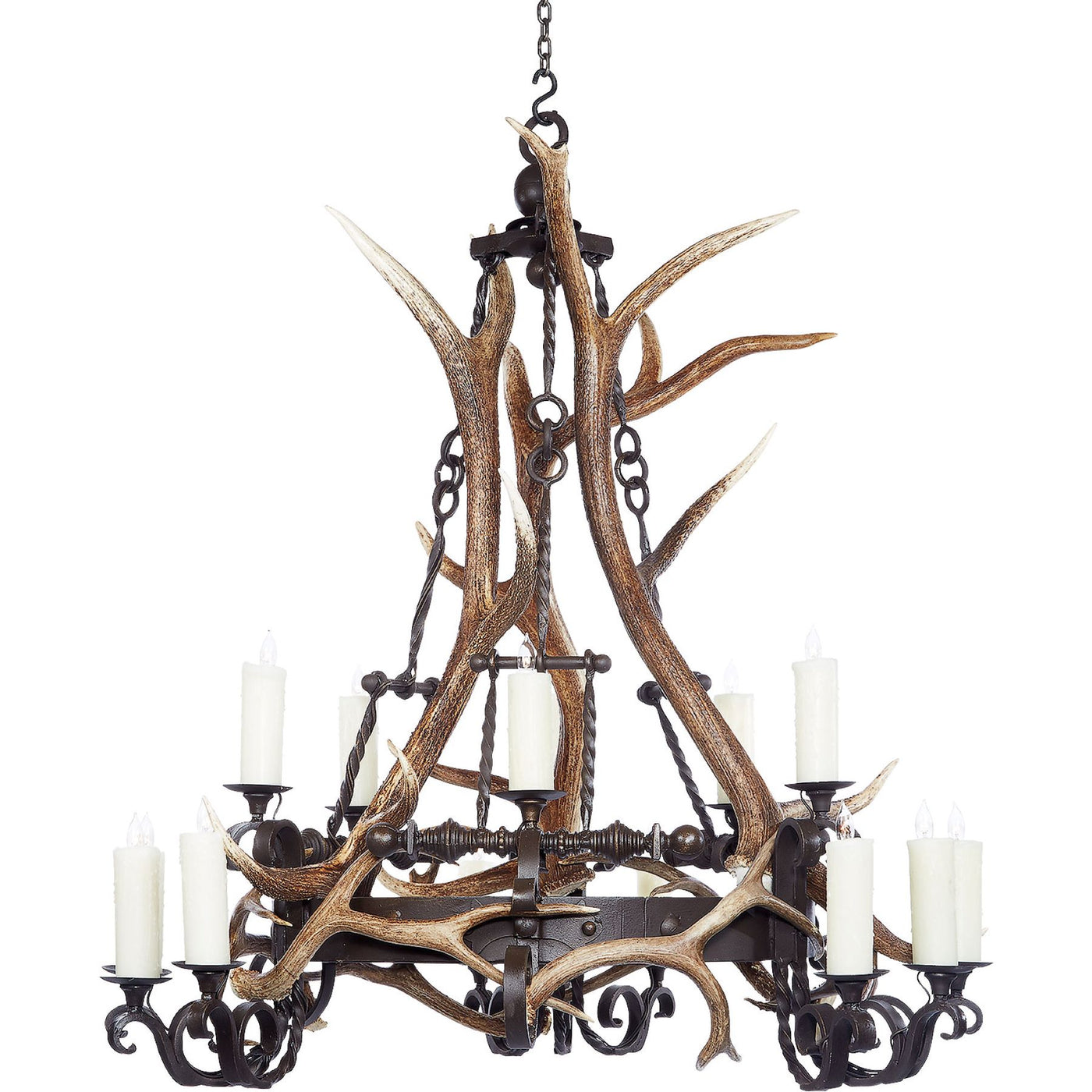 Leslie Chandelier with Antlers