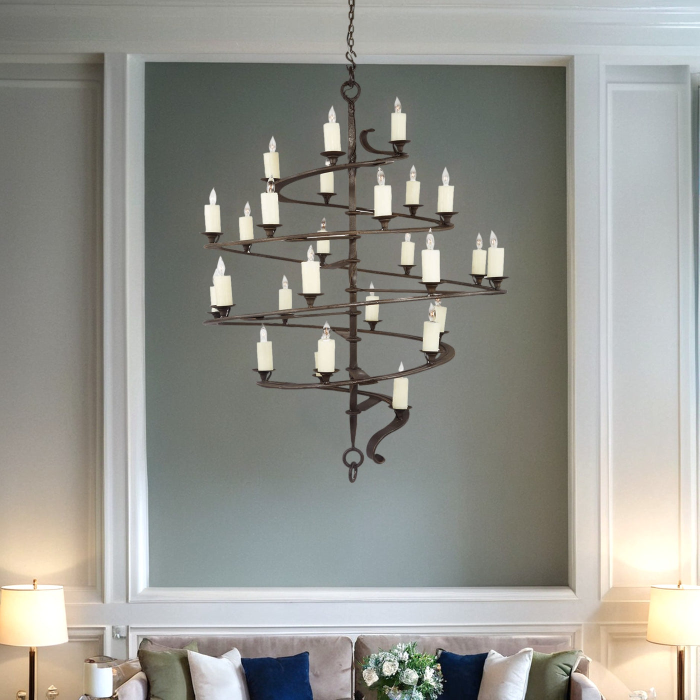 Caesar Spiral Chandelier