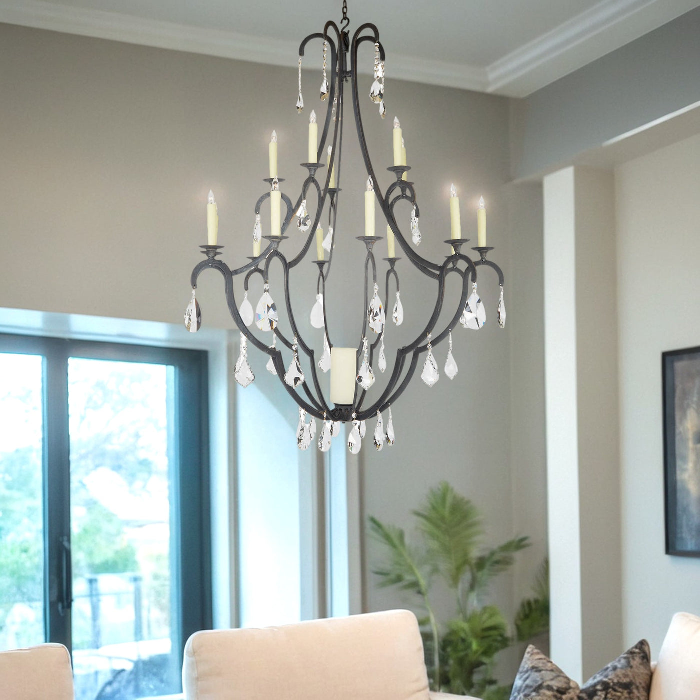 Wendy Chandelier With Crystals