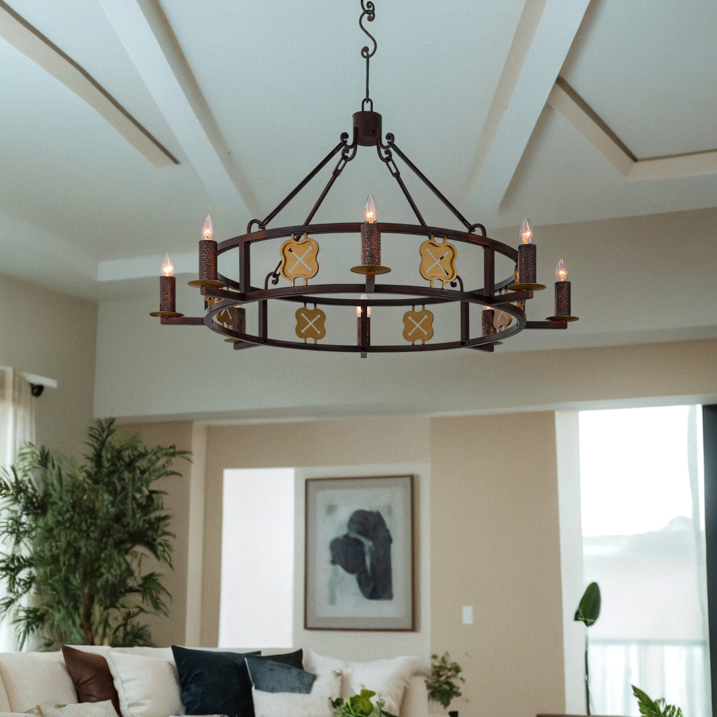 Flaxen Chandelier