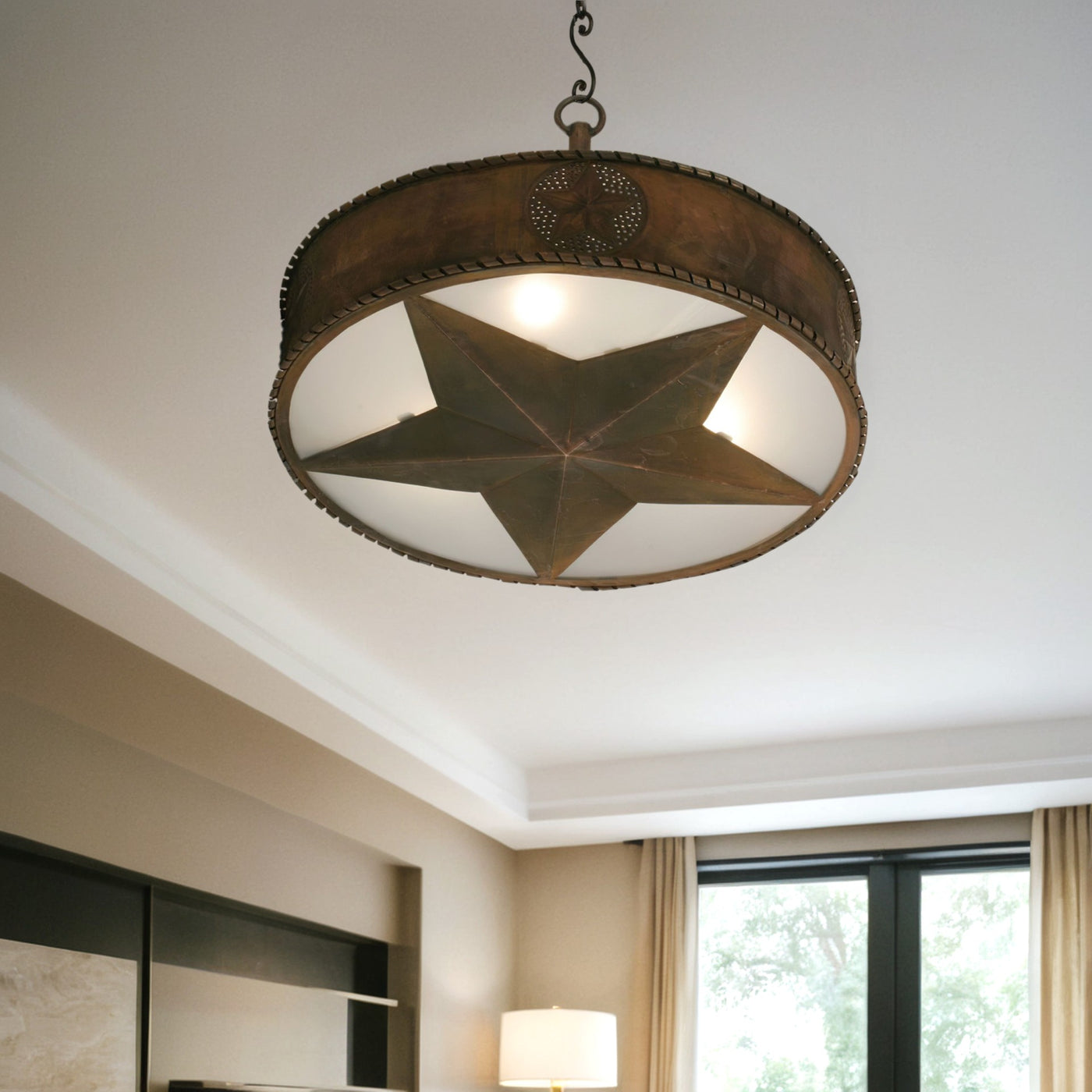 Texas Lone Star Chandelier