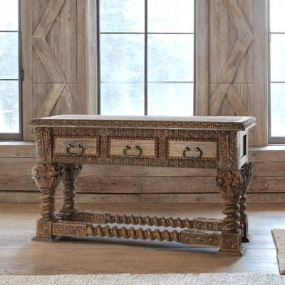 Corinthian 3 Drawer Console Table