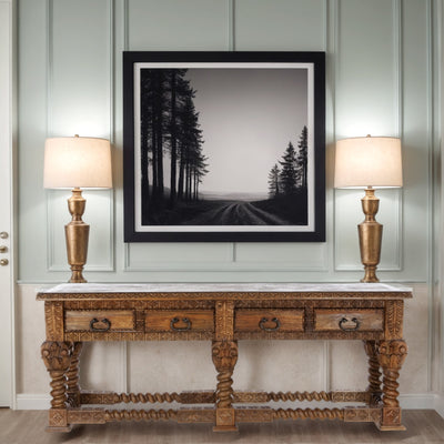 Corinthian 6-Leg Console Table