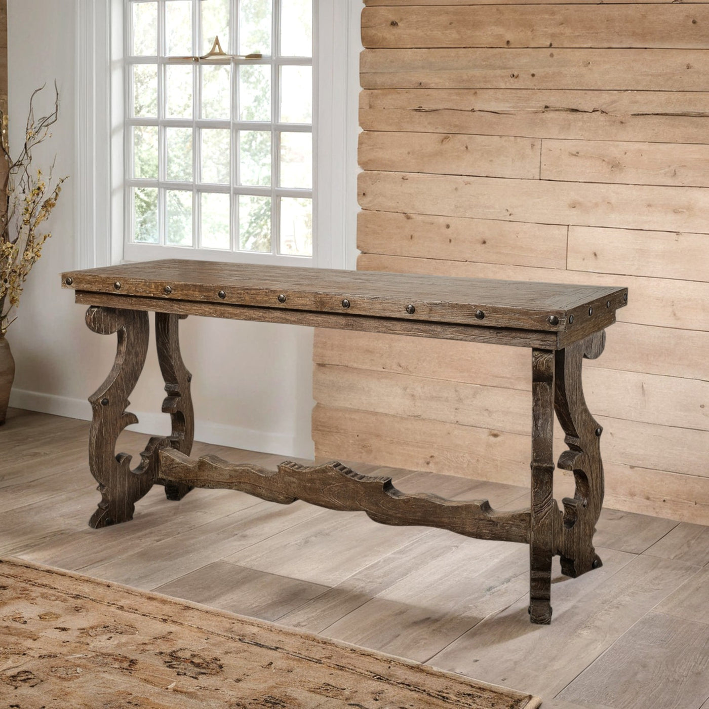 Crimson Console Table