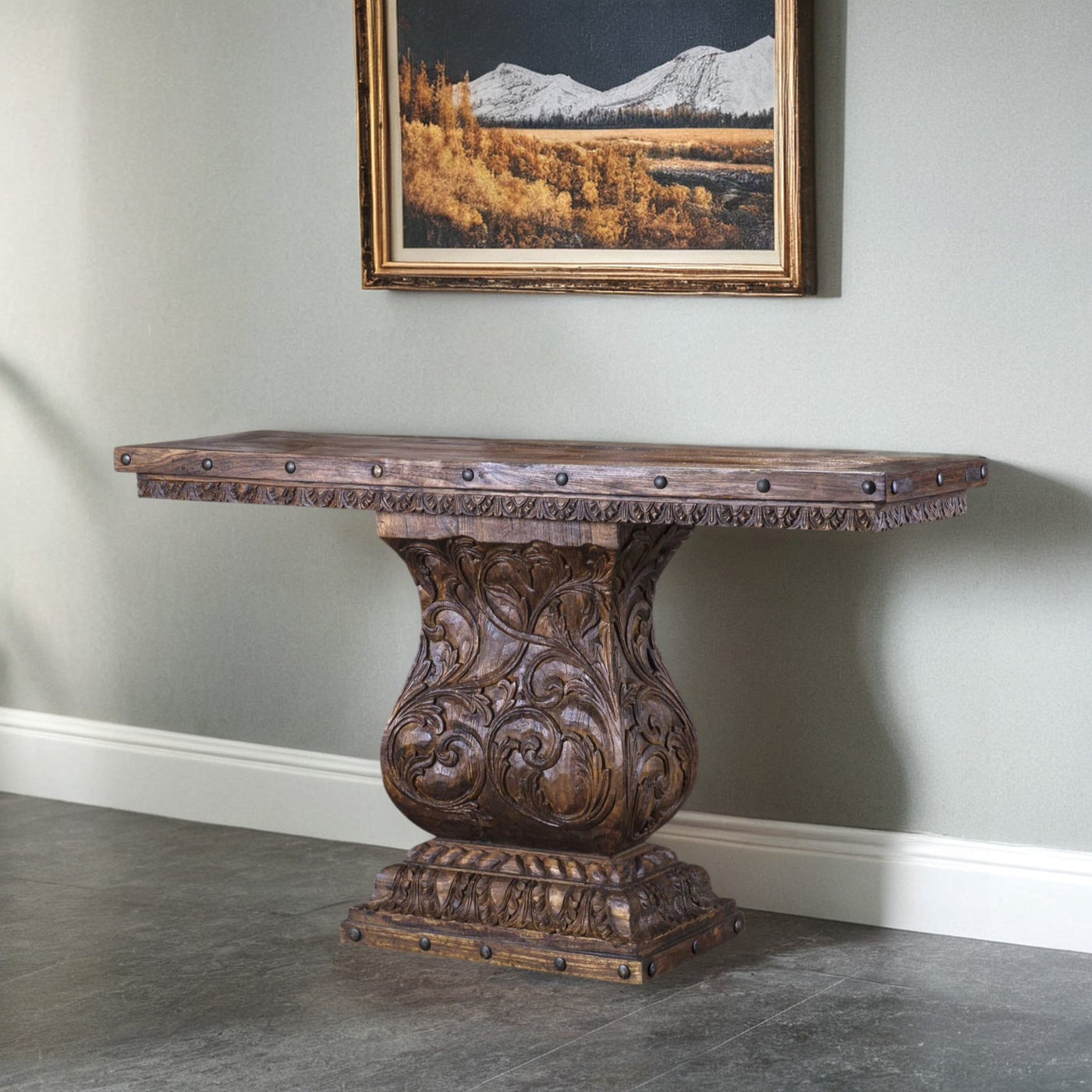 Sacred Heart Wide Console Table