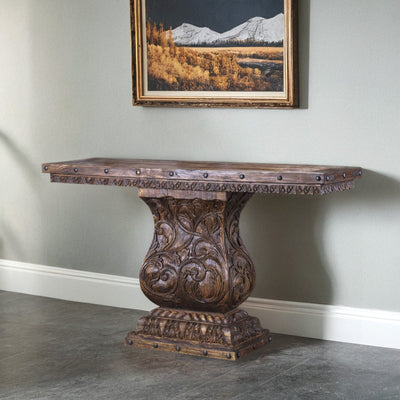 Sacred Heart Wide Console Table