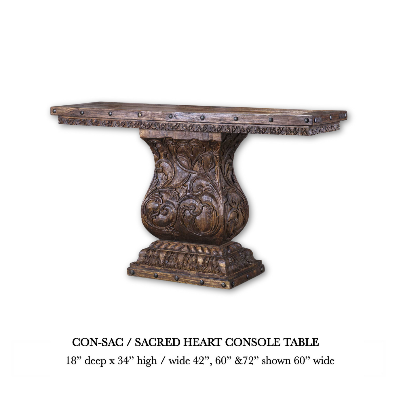 Sacred Heart 60" Wide Console Table