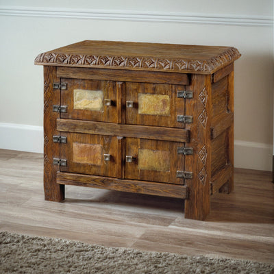 Stone 4-Door Bedside Chest