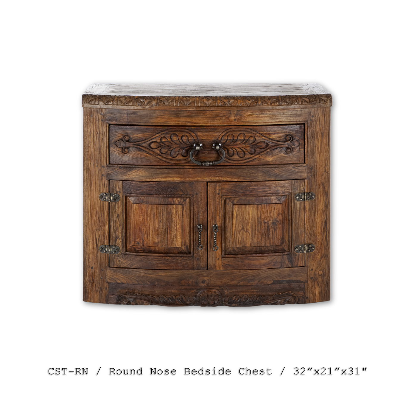 Round Nose Bedside Chest