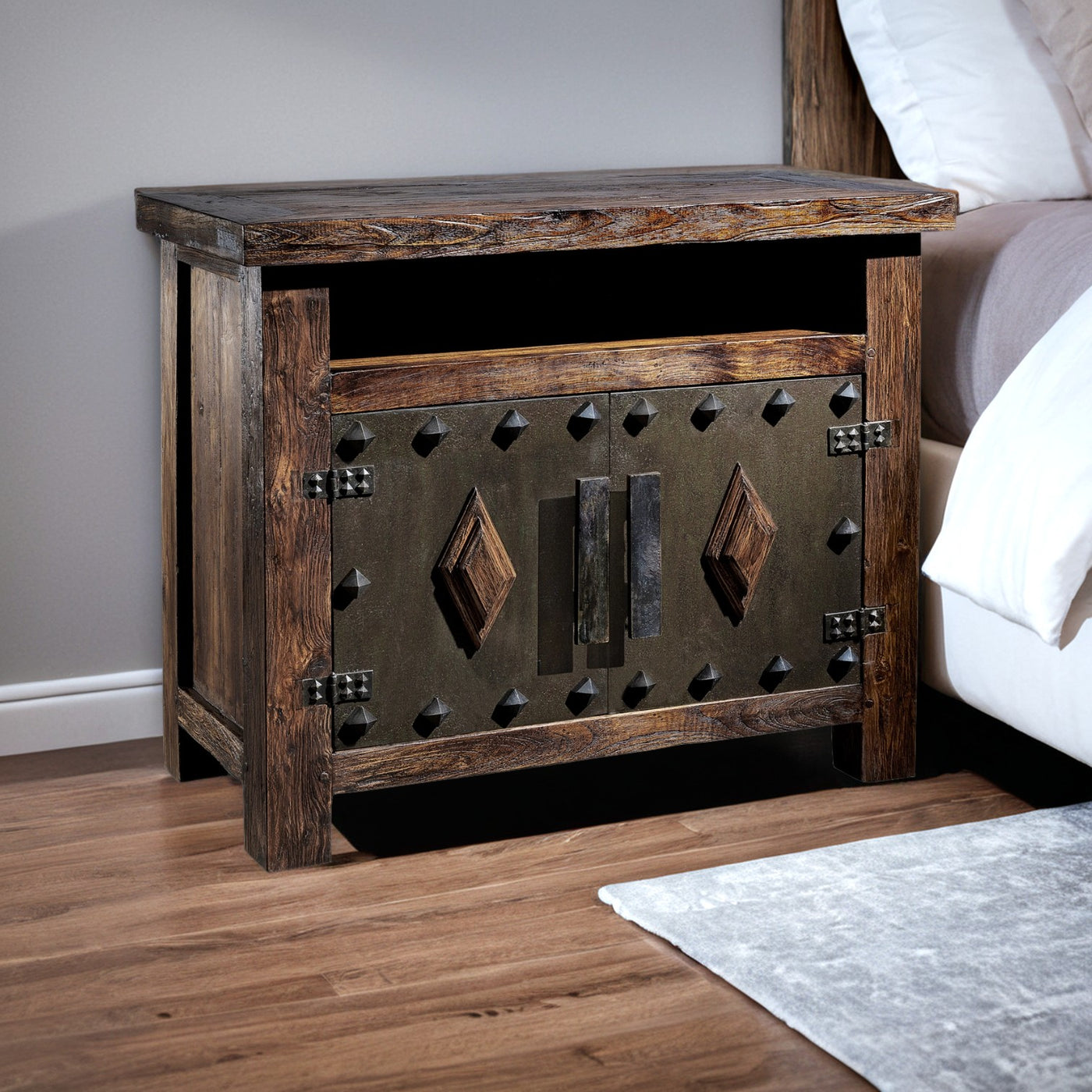 Russian Bedside Door Chest