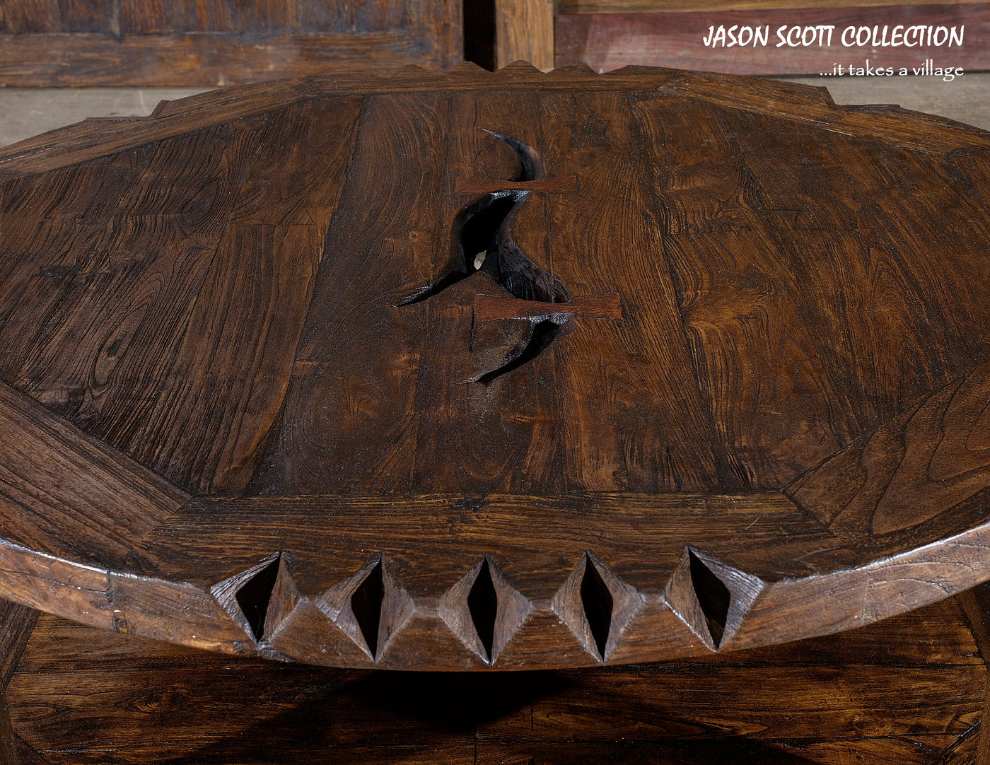 Tiger Tooth Cocktail Table