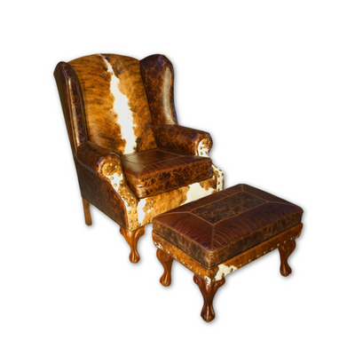 GBH Texas Wingback Chair and Ottoman