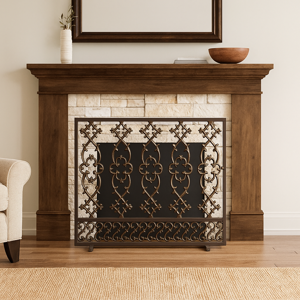 Sierra Scroll Fireplace Screen
