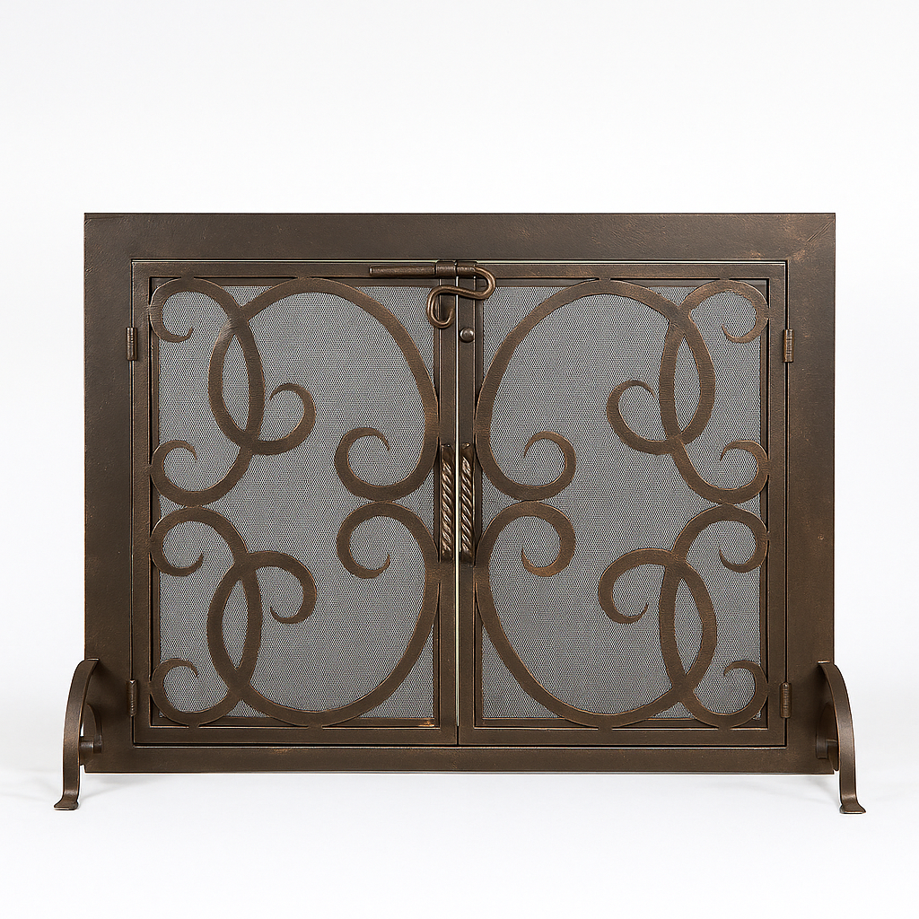 Catalina Iron Gate Fireplace Screen