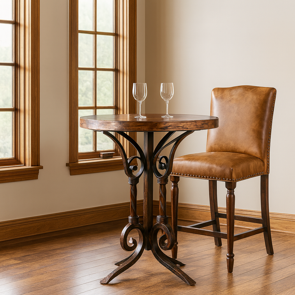 Copper Top W/ Costella Iron Pub Base